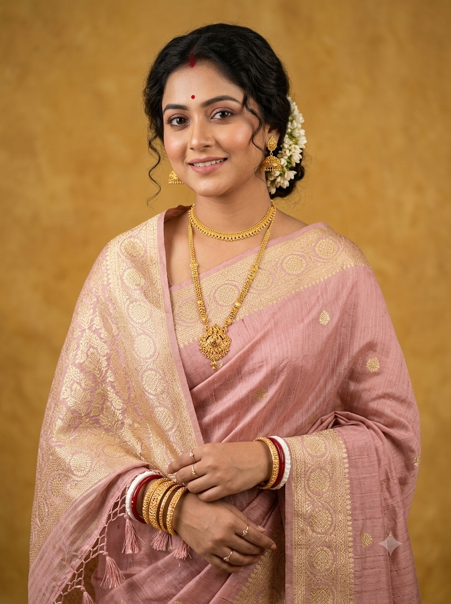 Elegant Handwoven Pure Matka Silk Saree